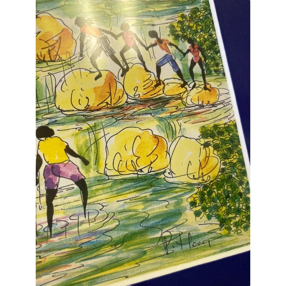 Vintage B Henry? Jamaica Photo Painting
